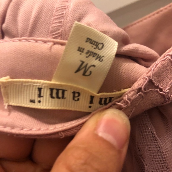 Pink Tulle hi-lo skirt with pink lining - Picture 3 of 3